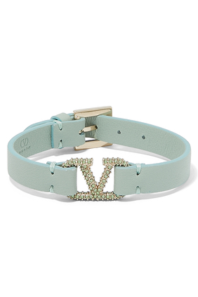 VLogo Signature Crystal-Embellished Bracelet